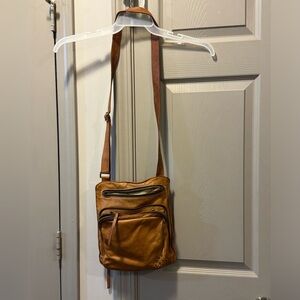 Marco Buggiani Crossbody Purse Carmel/neutral color